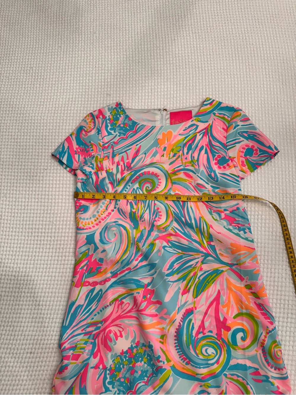 Lilly Pulitzer Girls' Pink & Aqua Swirl Print Dress